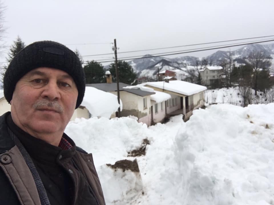 Köyümden kış manzaraları ile Karadeniz’e veda ediyorum