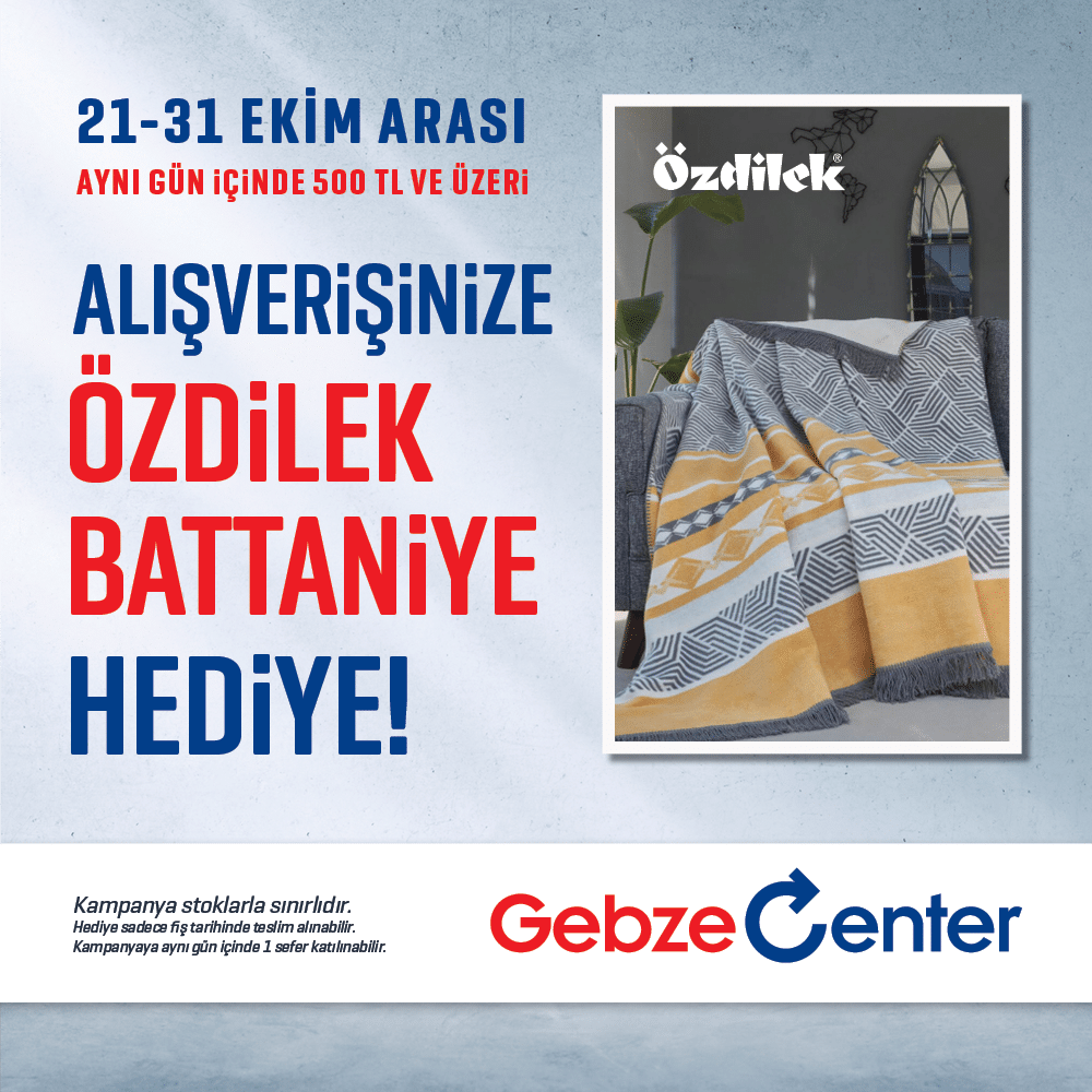 GEBZE CENTER’DAN ISITAN KAMPANYA