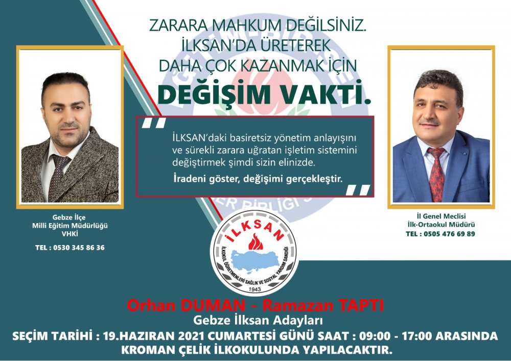 ‘İLKSAN’da kazanmak için değişim vakti’ ‘İLKSAN’da kazanmak için değişim vakti’
