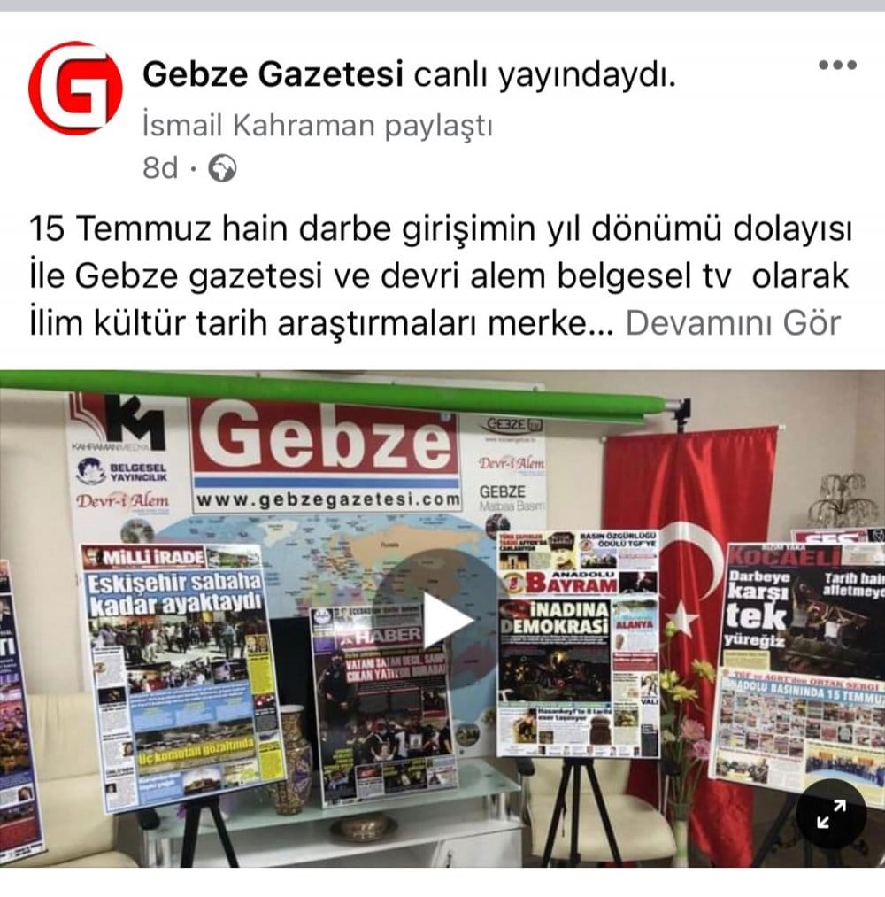 Hain Darbe Girişimi ve Anadolu Basını Sergisi