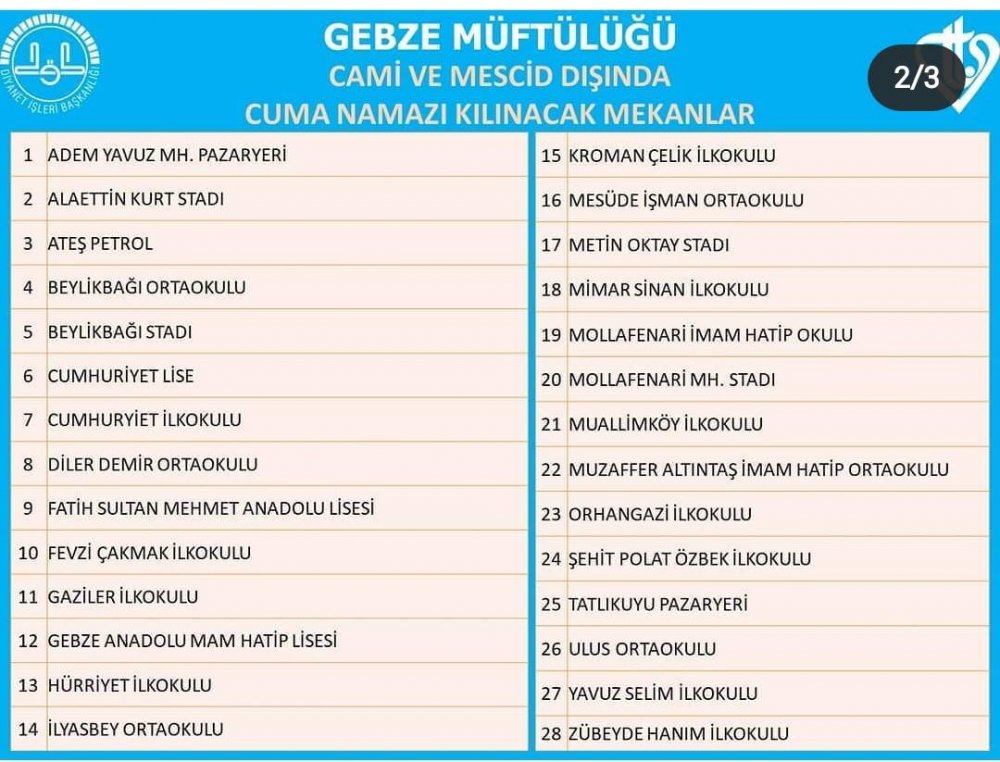 Camilerimiz ve Cuma Namazı