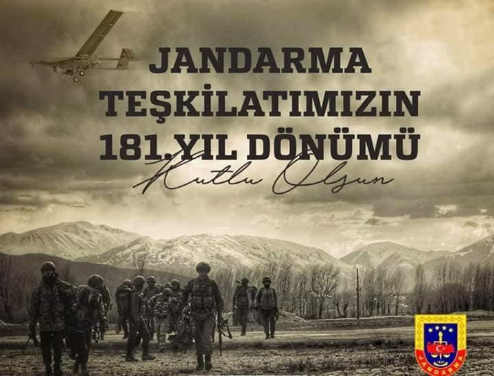 Jandarma Teşkilatımız 181 Yaşında