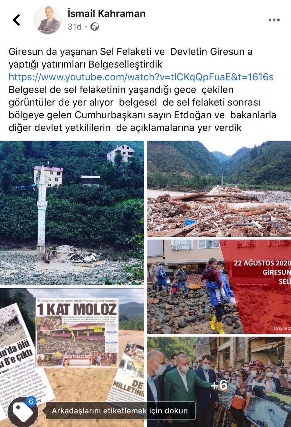 Giresun'da Sel Felaketi Belgeseli ve Çevre Katliamı 