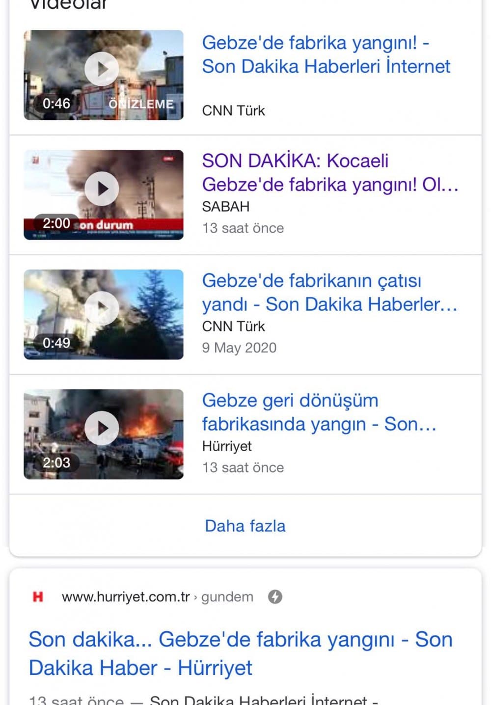 Fabrika Yangınlarına Karşı Önlem Alınmalı