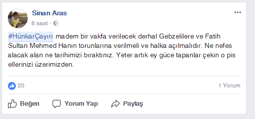 Hünkar Çayırı için Gebze ayakta! Hünkar Çayırı için Gebze ayakta!