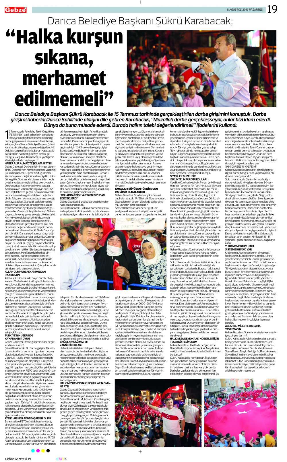Gazetemizden demokrasi zaferi eki!