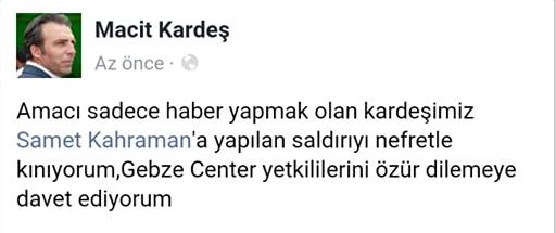 Gazetecilere çirkin saldırı! Gazetecilere çirkin saldırı!