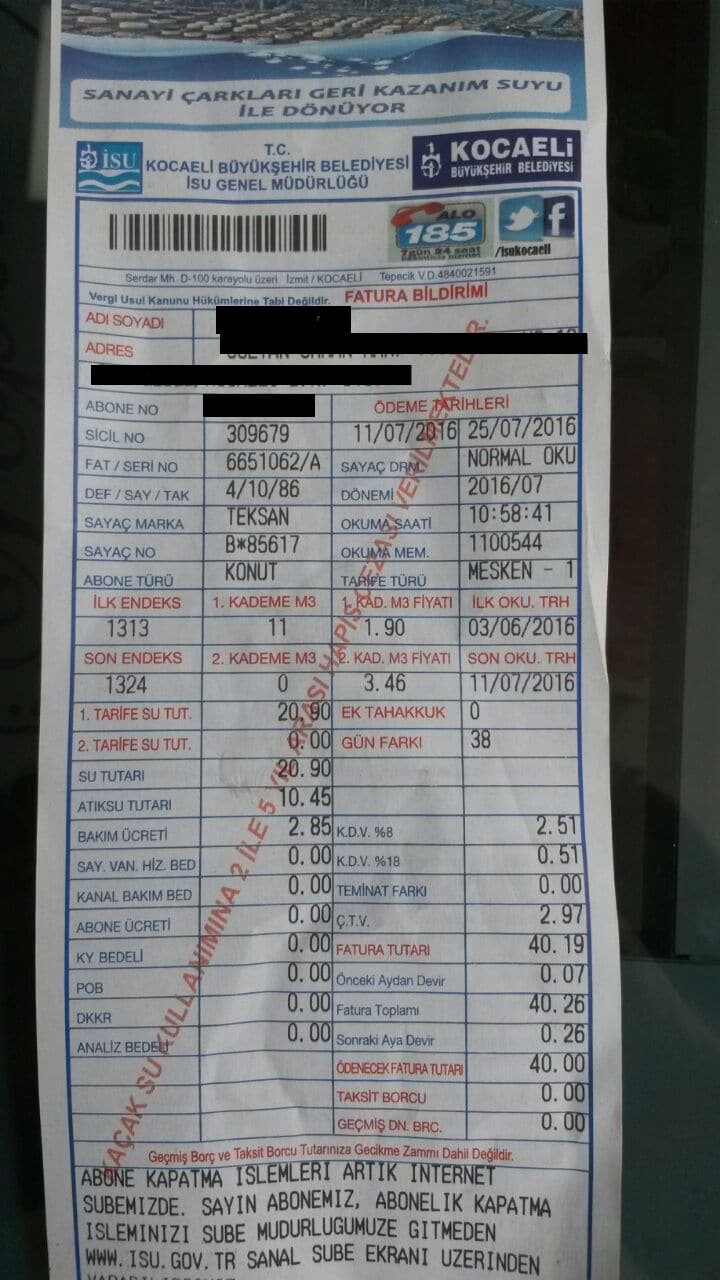 20 Liralık faturaya 20 lira vergi! 20 Liralık faturaya 20 lira vergi!