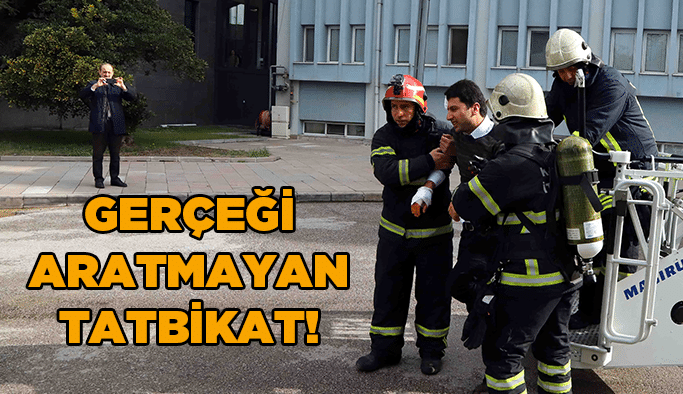Gerçeği aratmayan tatbikat!