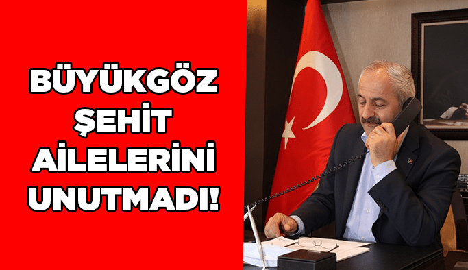 Büyükgöz Şehit Ailelerini Unutmadı!