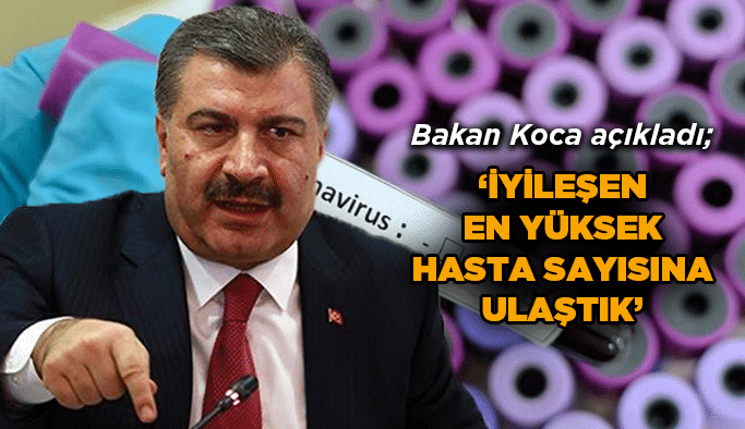 ''İyileşen en yüksek hasta sayısına ulaştık''
