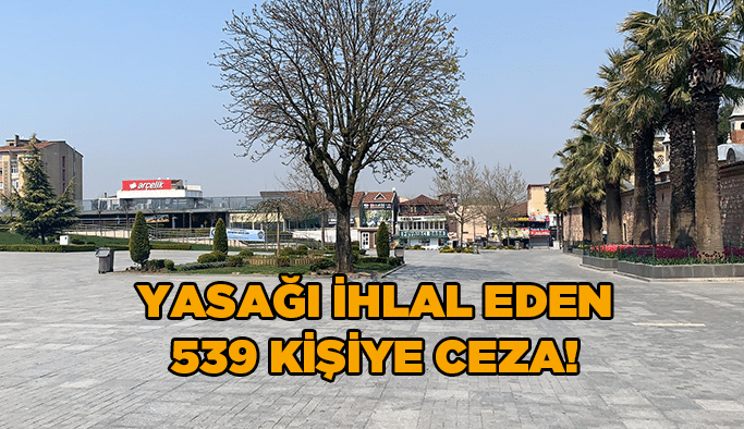 Yasağı ihlal eden 539 kişiye ceza!