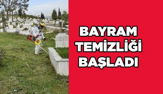 Dilovası’nda mezarlıklara bayram temizliği
