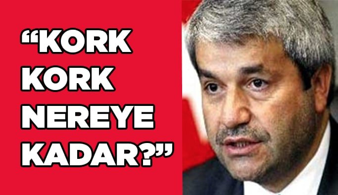 Ergün: "Kork, kork nereye kadar?"