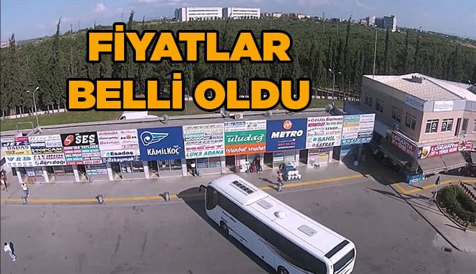 Otobüs bilet fiyatları belirlendi