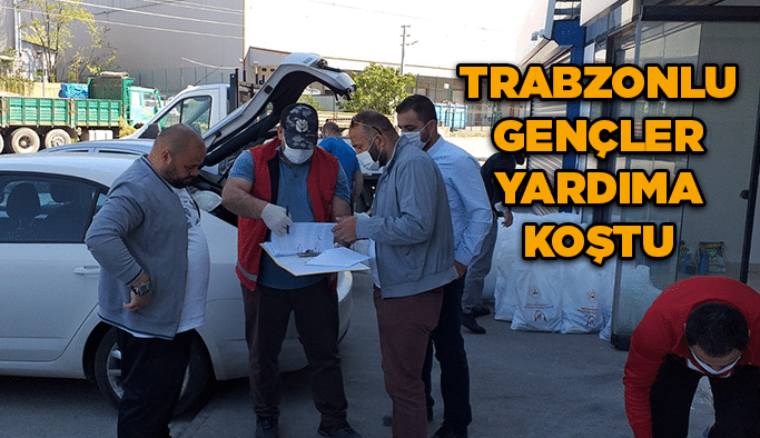 Trabzonlu Gençler yardıma koştu