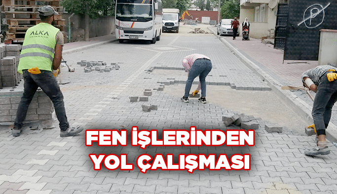 Fen İşlerinden yol çalışması