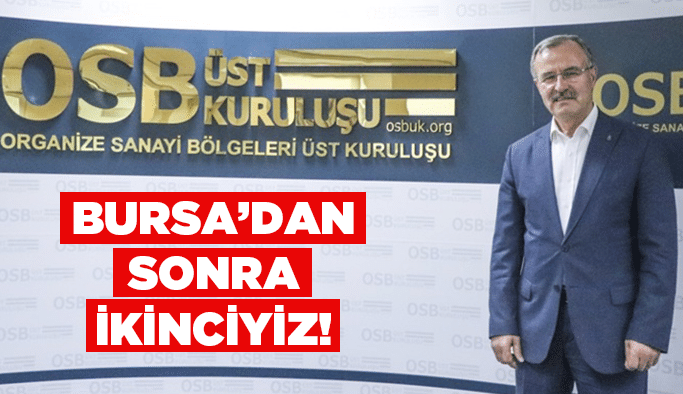 Bursa’dan sonra ikinciyiz!