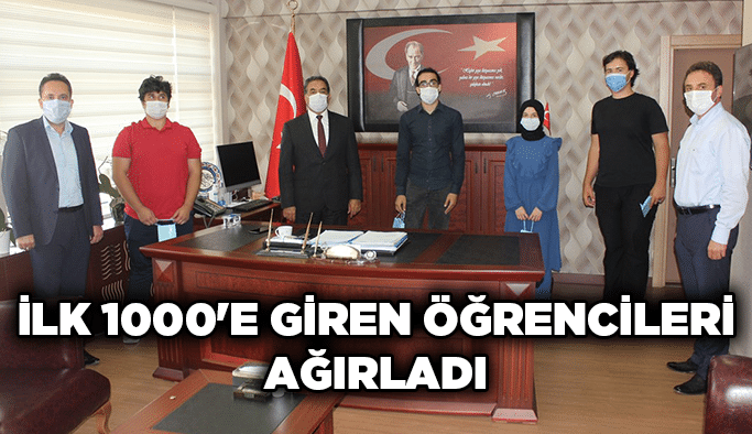 İlk 1000'e giren öğrencileri ağırladı