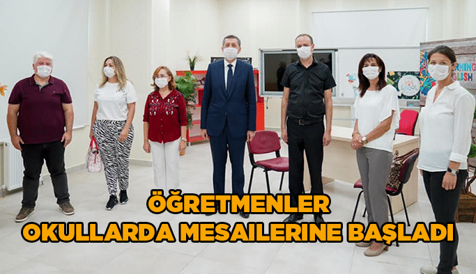 Öğretmenler okullarda mesailerine başladı