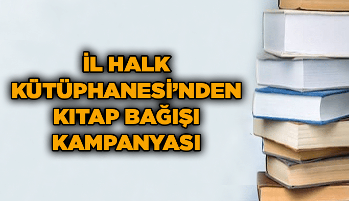 İl Halk Kütüphanesi’nden kitap bağışı kampanyası