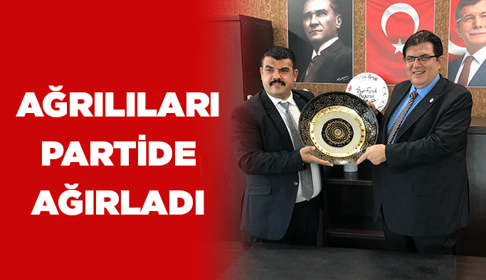 Ağrılıları partide ağırladı