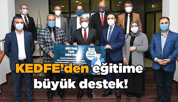 KEDFE’den eğitime büyük destek!