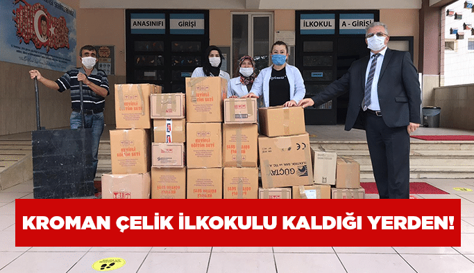 Kroman Çelik ilkokulu kaldığı yerden!