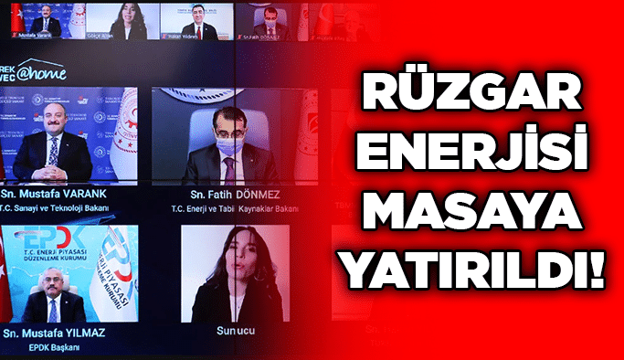 Rüzgar enerjisi masaya yatırıldı!