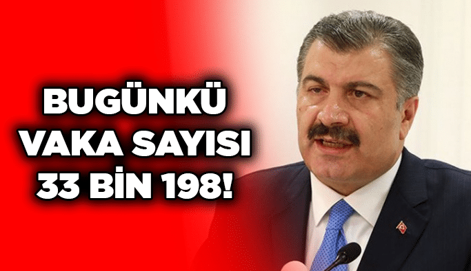 Bugünkü vaka sayısı 33 bin 198!