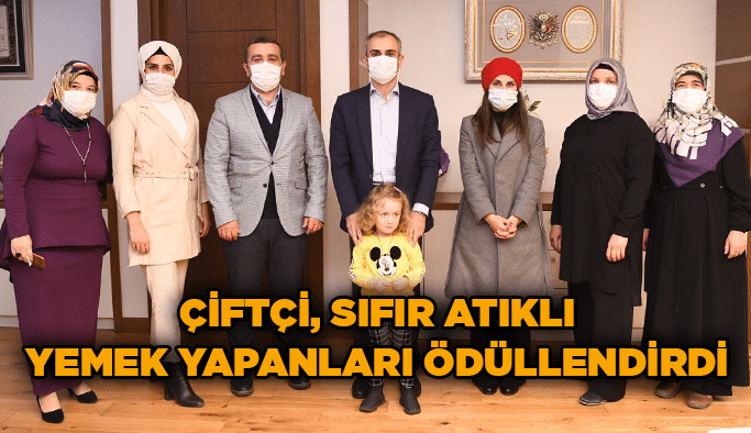 Çiftçi, sıfır atıklı yemek yapanları ödüllendirdi