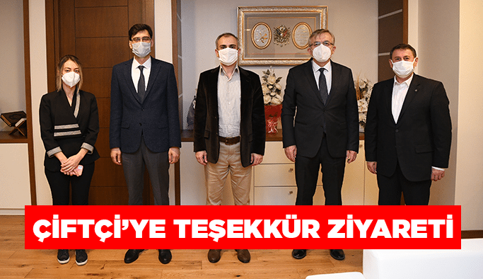 Çiftçi’ye teşekkür ziyareti