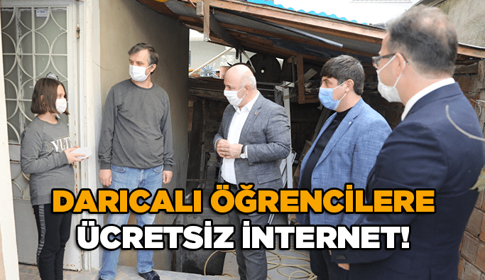 Darıcalı öğrencilere ücretsiz internet!