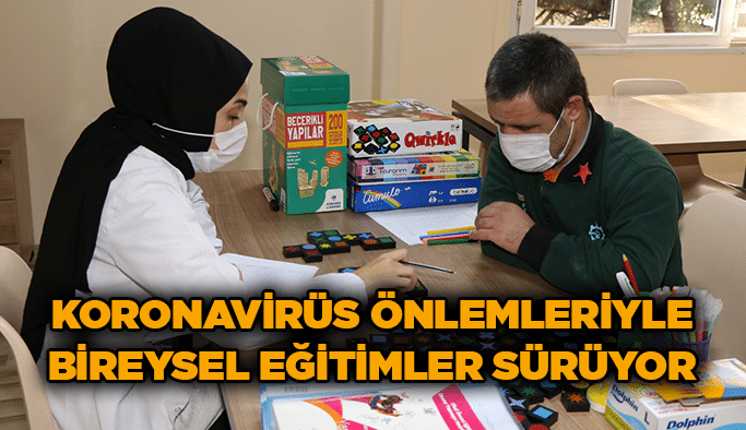 Koronavirüs önlemleriyle bireysel eğitimler sürüyor