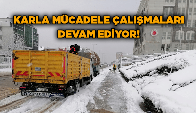 Karla mücadele çalışmaları devam ediyor!