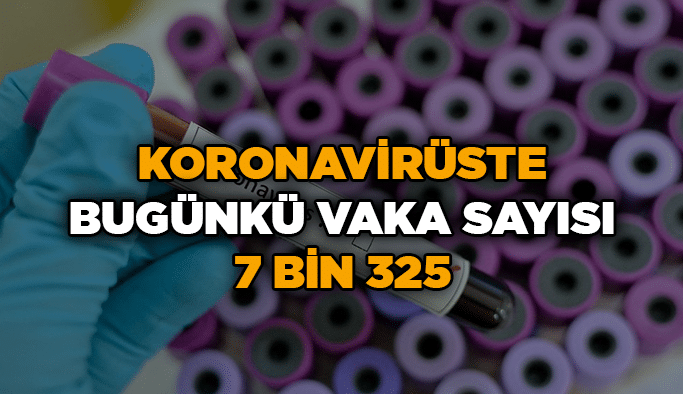 Koronavirüste bugünkü vaka sayısı 7 bin 325