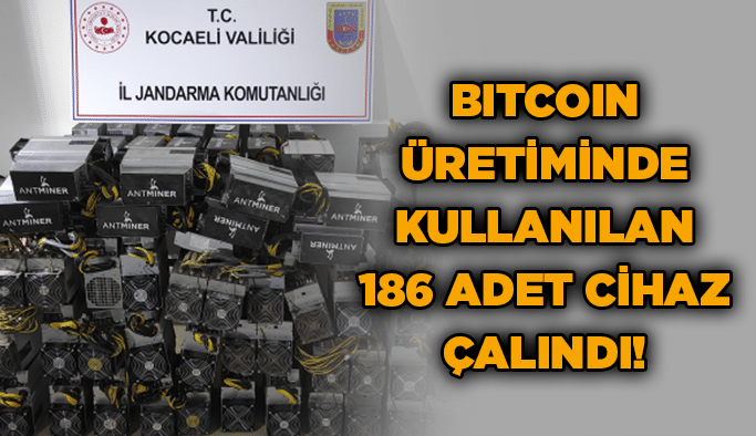 Bitcoin üretiminde kullanılan 186 adet cihaz çalındı!