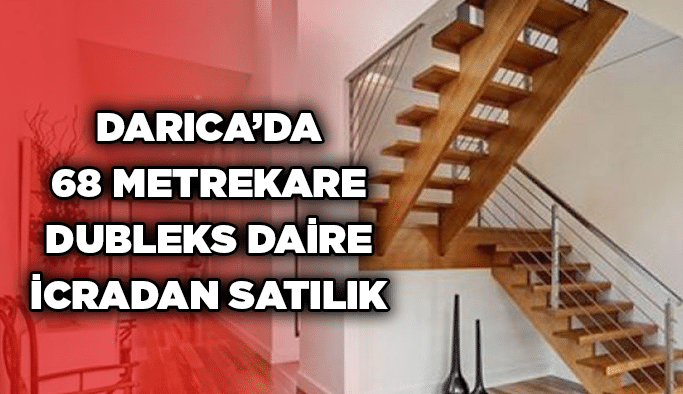 Darıca’da 68 metrekare dubleks daire icradan satılık