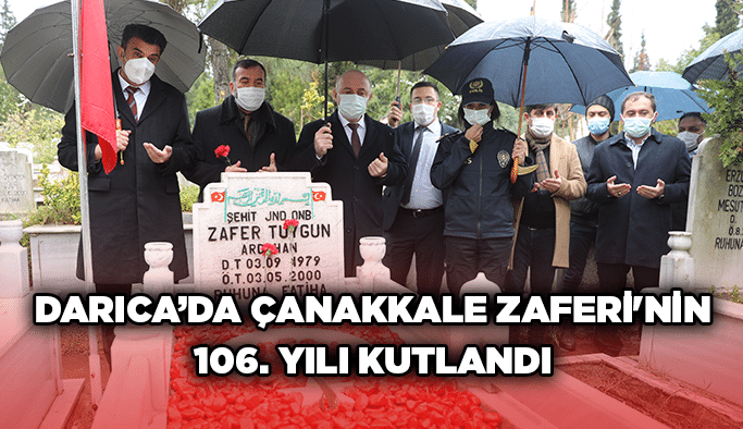 Darıca’da Çanakkale Zaferi'nin 106. yılı kutlandı