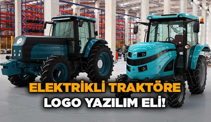 Elektrikli traktöre Logo Yazılım eli!