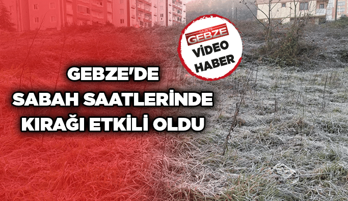 Gebze'de Sabah saatlerinde kırağı etkili oldu