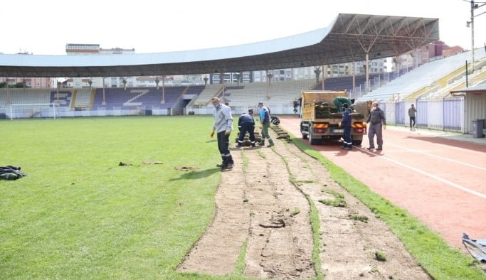 Gebze Stadı’ndaki yenileme  çalışmalarına başlandı