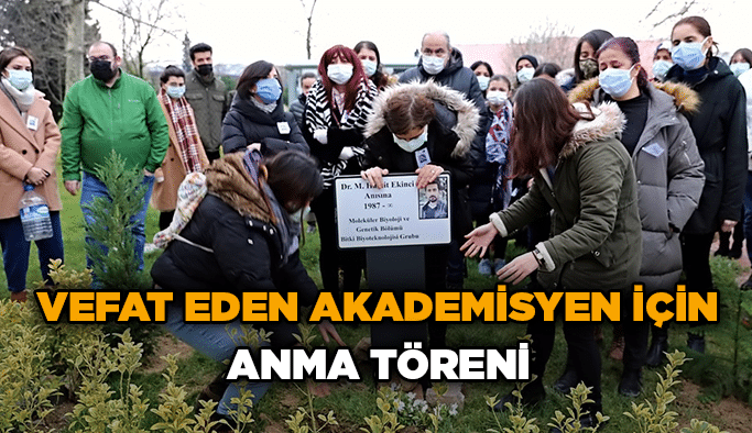 GTÜ’de, vefat eden akademisyen için anma töreni