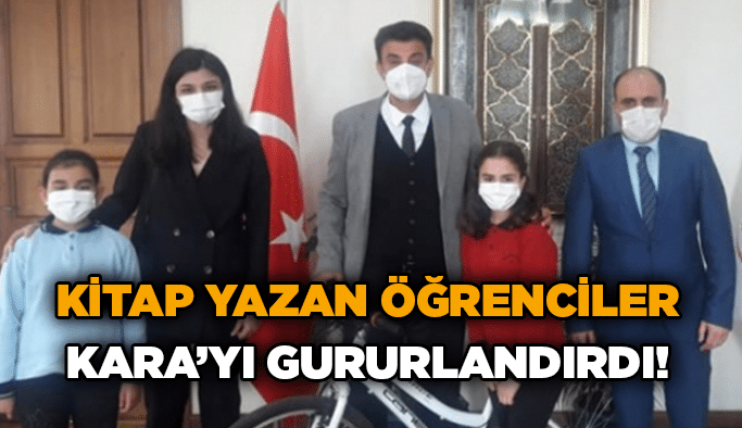 Kitap yazan öğrenciler Kara’yı gururlandırdı!