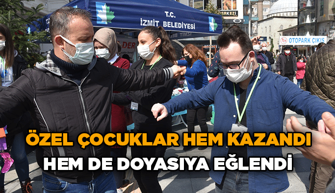 Özel çocuklar hem kazandı hem de doyasıya eğlendi