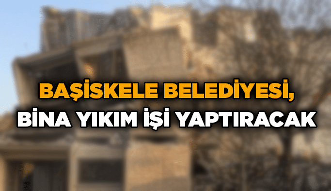 Başiskele Belediyesi, bina yıkım işi yaptıracak