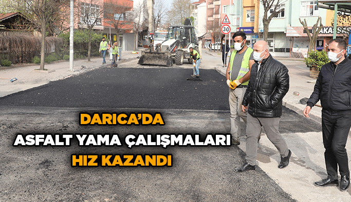 Darıca’da asfalt yama çalışmaları hız kazandı