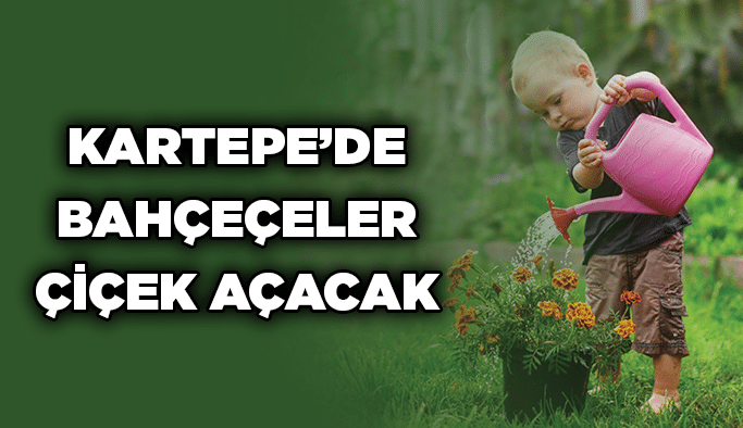 Kartepe’de bahçeçeler çiçek açacak