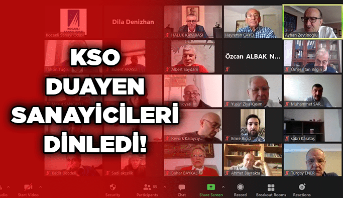 KSO duayen sanayicileri dinledi!