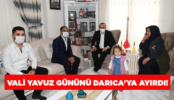 Vali Yavuz gününü Darıca'ya ayırdı!